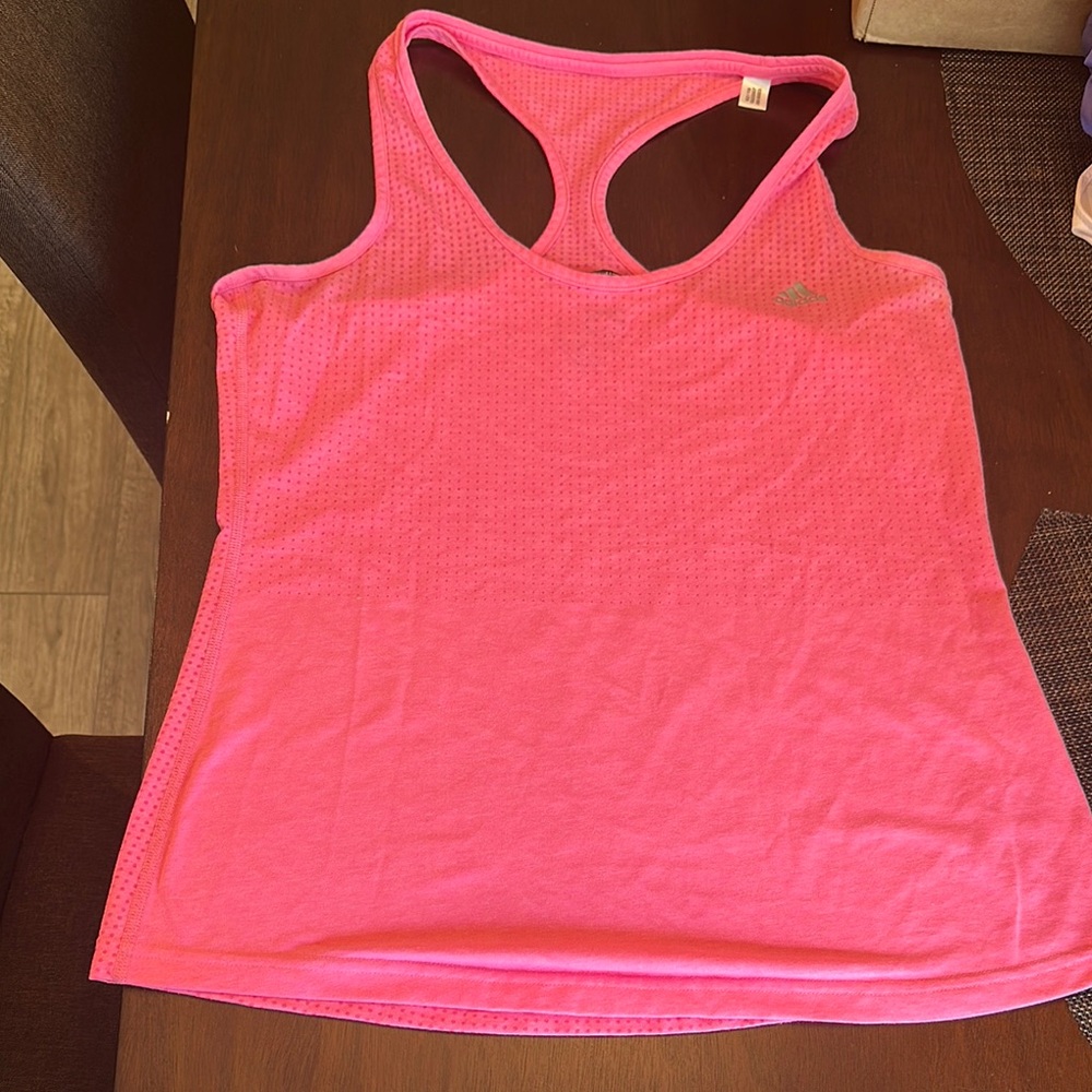 Adidas Women's Vibrant Pink Racerback Tank Top